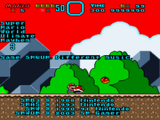 Super Mario World Ultimate Mayhem 2.5 (music) Title Screen